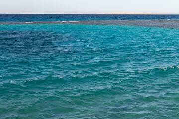 Fototapeta na wymiar natural background blue color of ocean water
