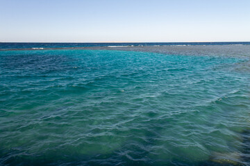 natural background blue color of ocean water