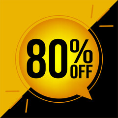80% off vector art in gold color