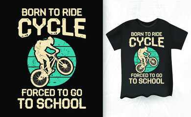 Cycling Vintage T-shirt Design