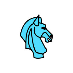 horse head illustration