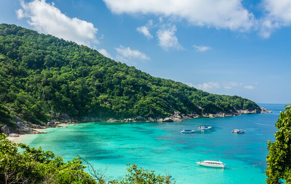View Point at Similan island of Similan Island National Park on Andaman sea in Phang Nga , Thailand