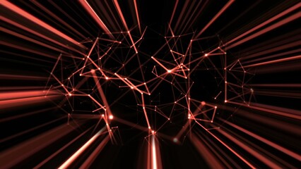 Obraz premium Abstract Plexus Technology Science And Engineering Background