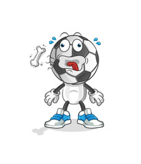 football head cartoon burp mascot. cartoon vector