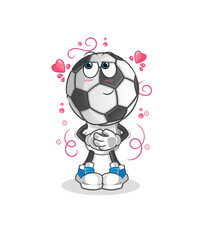 football head cartoon shy vector. cartoon character