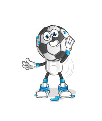 football head cartoon stretching character. cartoon mascot vector