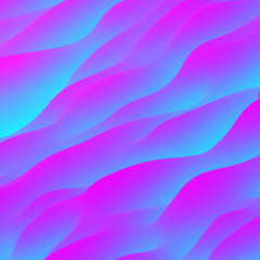 Diagonal Cyan and Pink Gradient 3D Waves
