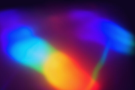 Abstract Blurry Iridescent Light Leaks Texture