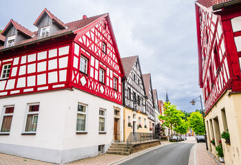 Histroical village of Pottenstein in Franconian Switzerland - Germany