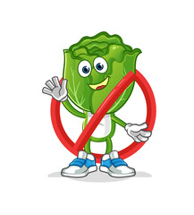 cabbage head cartoon ban. cartoon vector mascot
