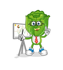 cabbage head cartoon marketing character. cartoon vector