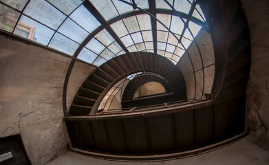 Obraz premium Old abandoned power plant in Budapest 