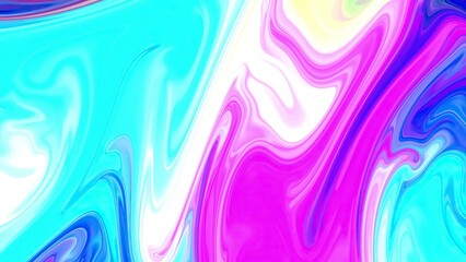 Colorful paint mix with gradient vivid colors