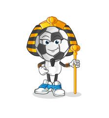 football head cartoon ancient egypt. cartoon mascot vector
