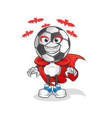 football head cartoon Dracula illustration. character vector