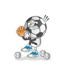 football head cartoon baseball pitcher. cartoon mascot vector