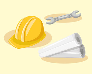 under construction three icons