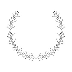 laurel crown wreath deco