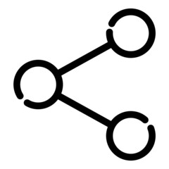 Share Flat Icon Isolated On White Background