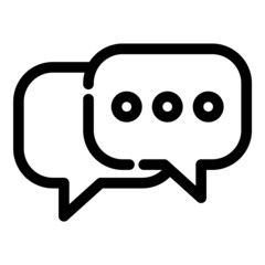 Message Flat Icon Isolated On White Background