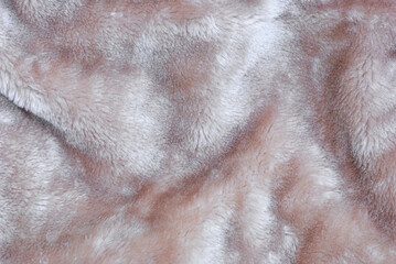 Obraz premium pale pink fur fabric texture of fibers background 