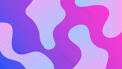 Dynamic Cover. Abstract Element. Digital Design. Blue Bright Banner. Flat Landing Page. Horizontal Page. Neon Colorful Invitation. Wavy Liquid Poster. Lilac Dynamic Cover