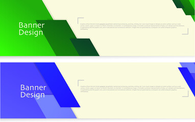 Vector abstract design banner web template. Modern Graphic Template Banner pattern for social media and web sites.