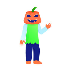 Standing Pumpkin Man