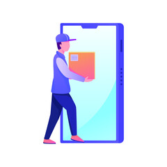 Post Man Illustration