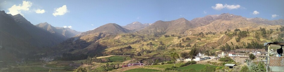 Mountains and landscape in Canta, Peru