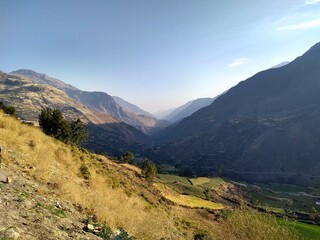 Fototapeta premium Mountains and landscape in Canta, Peru