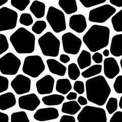 Black stones pattern. Decorative. Texture.