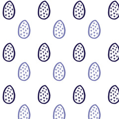 Easter eggs vector seamless pattern. Religion, faith, family, Jesus Christ. Wallpaper, wrapping paper, fabric, background.