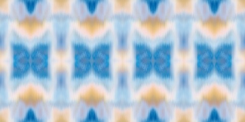 Geometric indigo blue ombre tie dye batik stripe border pattern. Seamless shibori space dyed striped effect fashion trim edging. Washed out boho beach wear ribbon endless tape. © Nautical