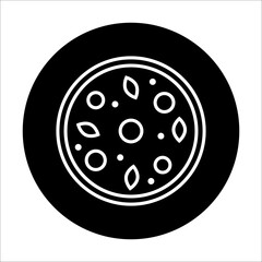 Cartoon pizza, great design for any purposes. Simple illustration. White background. Vector illustration. stock image. 