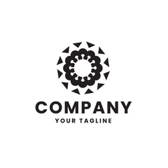 Simple Circle Ornament Logo, symbol, icon, vector design template