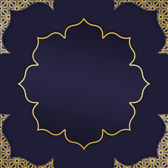 Islamic decorative frame gold