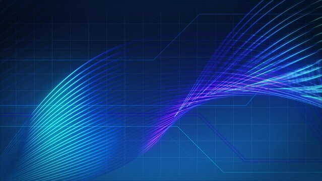 Special Effects: Colorful Abstract Strings Moving in Waves on the Black Background. Colored Lines, String Theory of Space, Time, Matter. NFT Metaverse Concept. Wallpaper Seamless, Endless, Looped