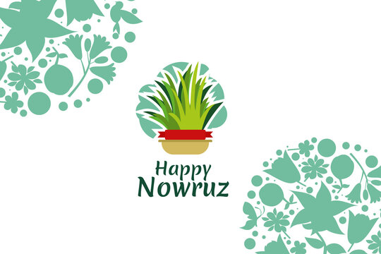 Happy Persian New Year (Nowruz) Vector Illustration. Suitable For Greeting Card, Poster And Banner. 