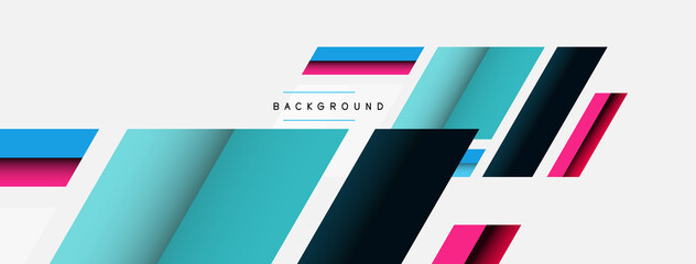 Background. Geometric diagonal square shapes and lines abstract composition. Vector illustration for wallpaper banner background or landing page