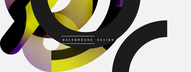 Circle abstract background. Vector illustration for wallpaper banner background card or landing page