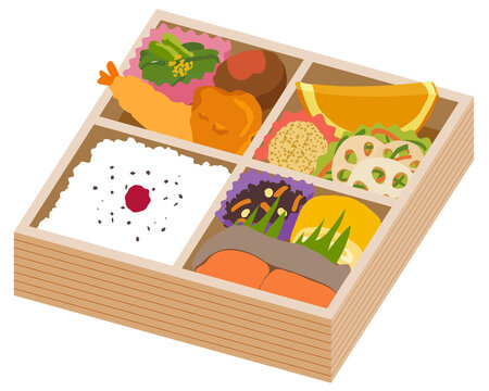行楽弁当　イラスト