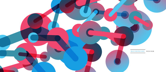 Network concept abstract background. Dots connection. Big data idea. Business template for wallpaper, banner, background or landing