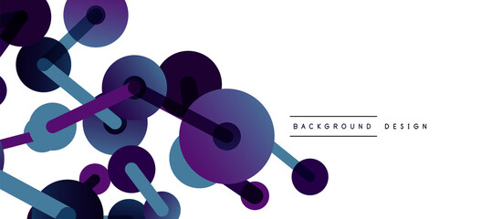 Network concept abstract background. Dots connection. Big data idea. Business template for wallpaper, banner, background or landing