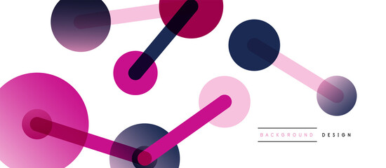 Network concept abstract background. Dots connection. Big data idea. Business template for wallpaper, banner, background or landing