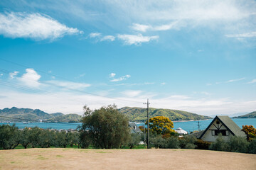 Shodoshima Olive park and seaside village in Shikoku, Japan