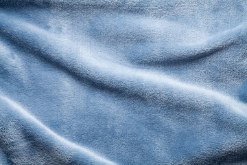 Blue coral fleece fabric texture background