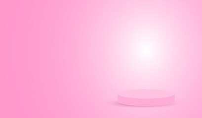 Abstract 3D pink, Podium minimal. vector illustration.Eps10