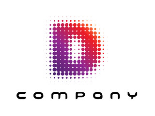 vector letter D logo for company.