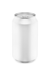 3d render. Aluminum cans for drinks isolated on white background. Mock up
